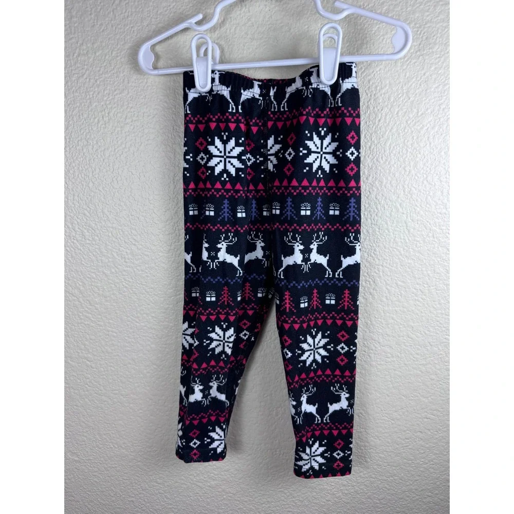 Christmas Reindeer Snowflake Fair Isle Pajama Set‎ Underlayer 3T Holiday Base